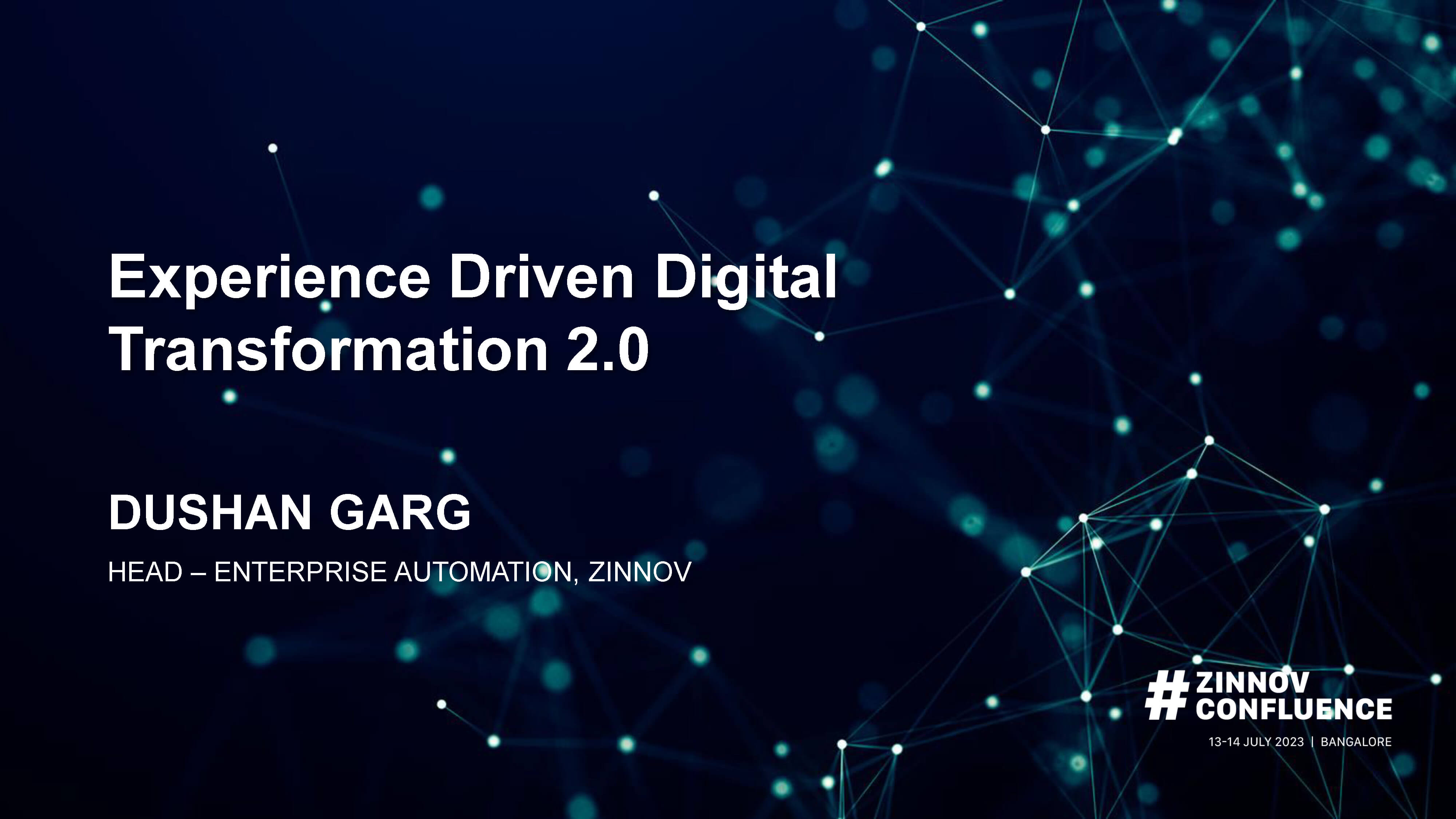 Experience Driven Digital Transformation 2.0