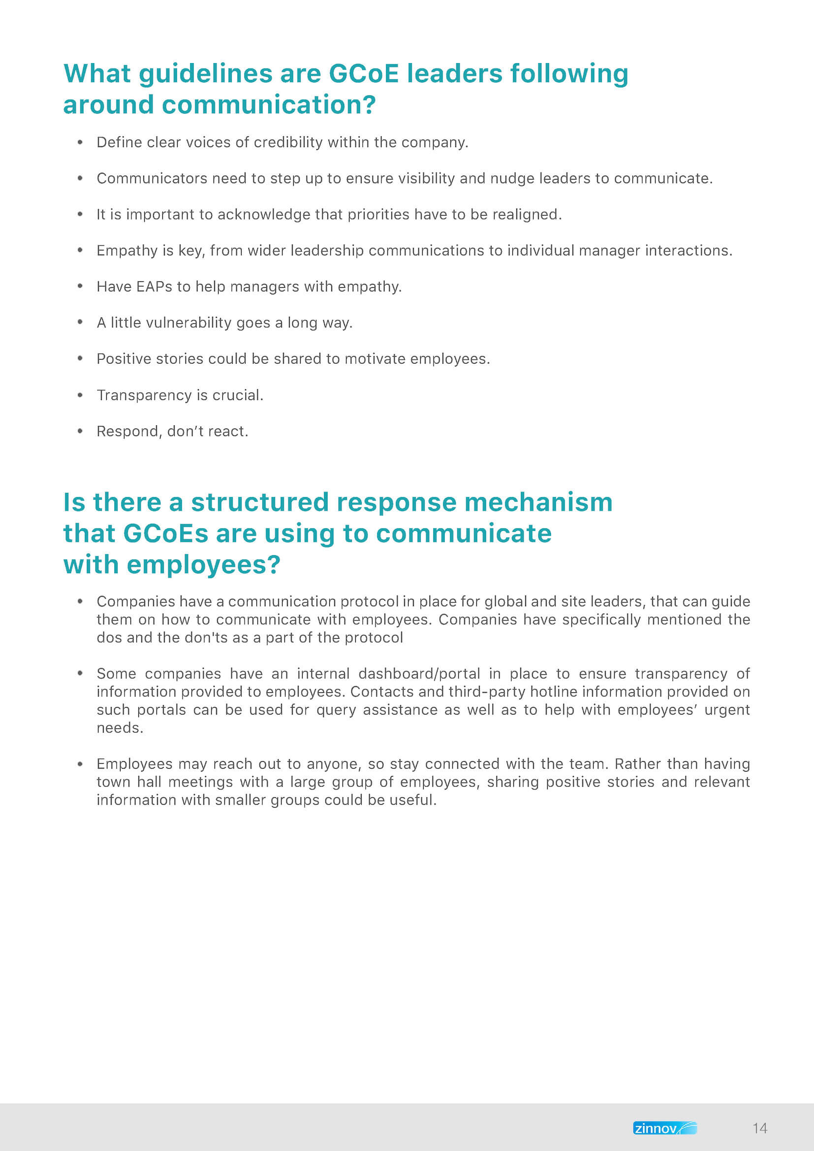 Covid Response Playbook - Employee Wellbeing